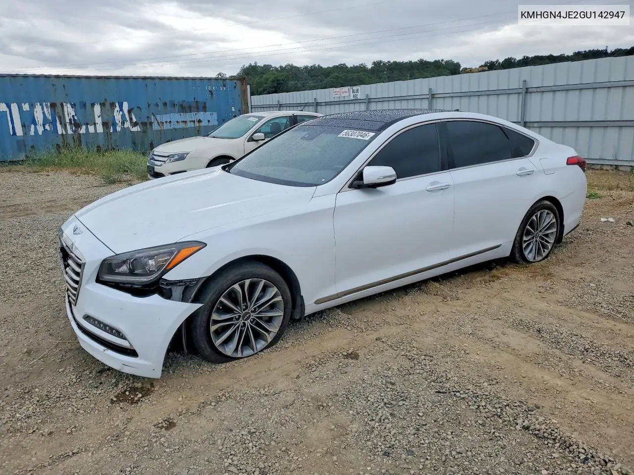 2016 Hyundai Genesis 3.8L VIN: KMHGN4JE2GU142947 Lot: 56307046