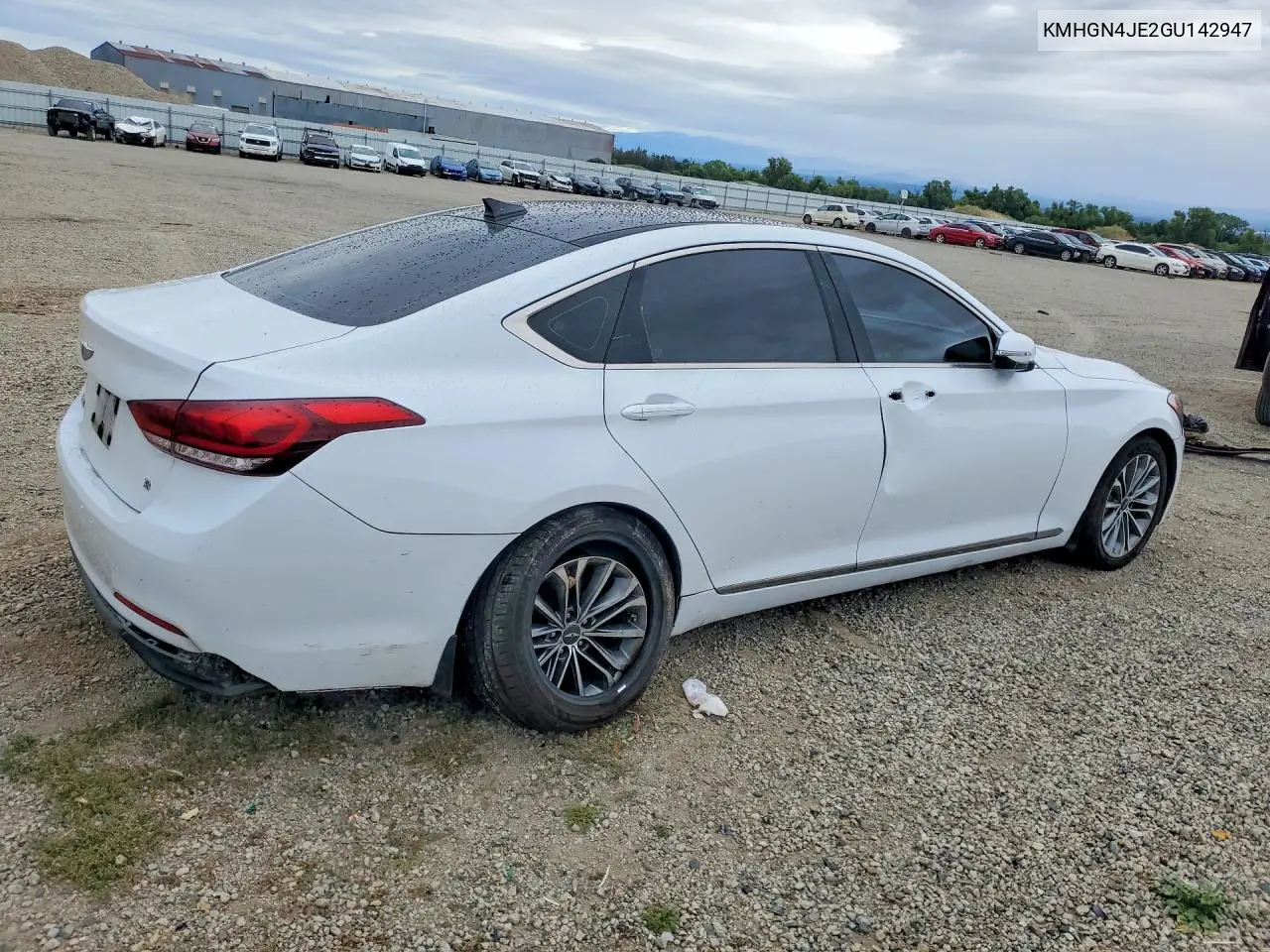 2016 Hyundai Genesis 3.8L VIN: KMHGN4JE2GU142947 Lot: 56307046
