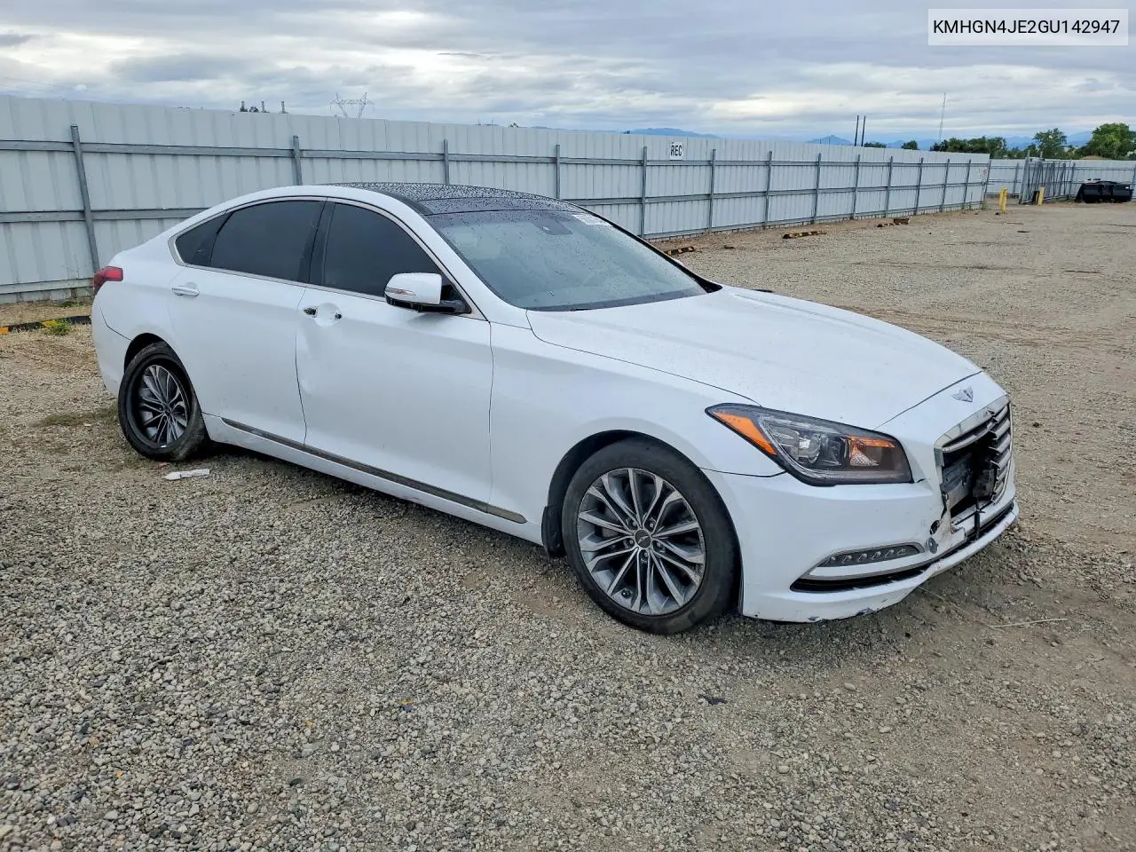 2016 Hyundai Genesis 3.8L VIN: KMHGN4JE2GU142947 Lot: 56307046