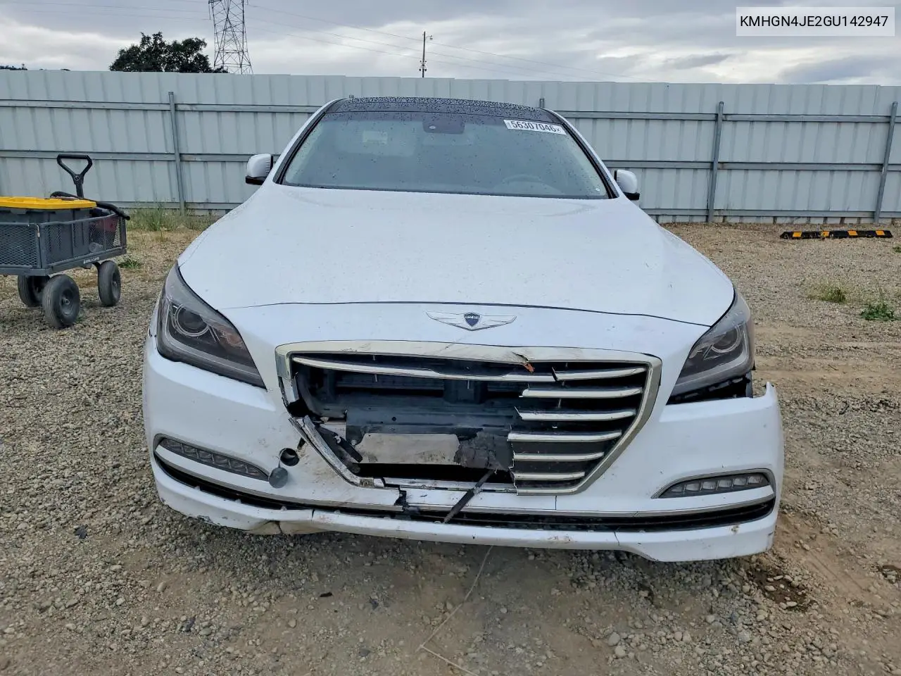 2016 Hyundai Genesis 3.8L VIN: KMHGN4JE2GU142947 Lot: 56307046