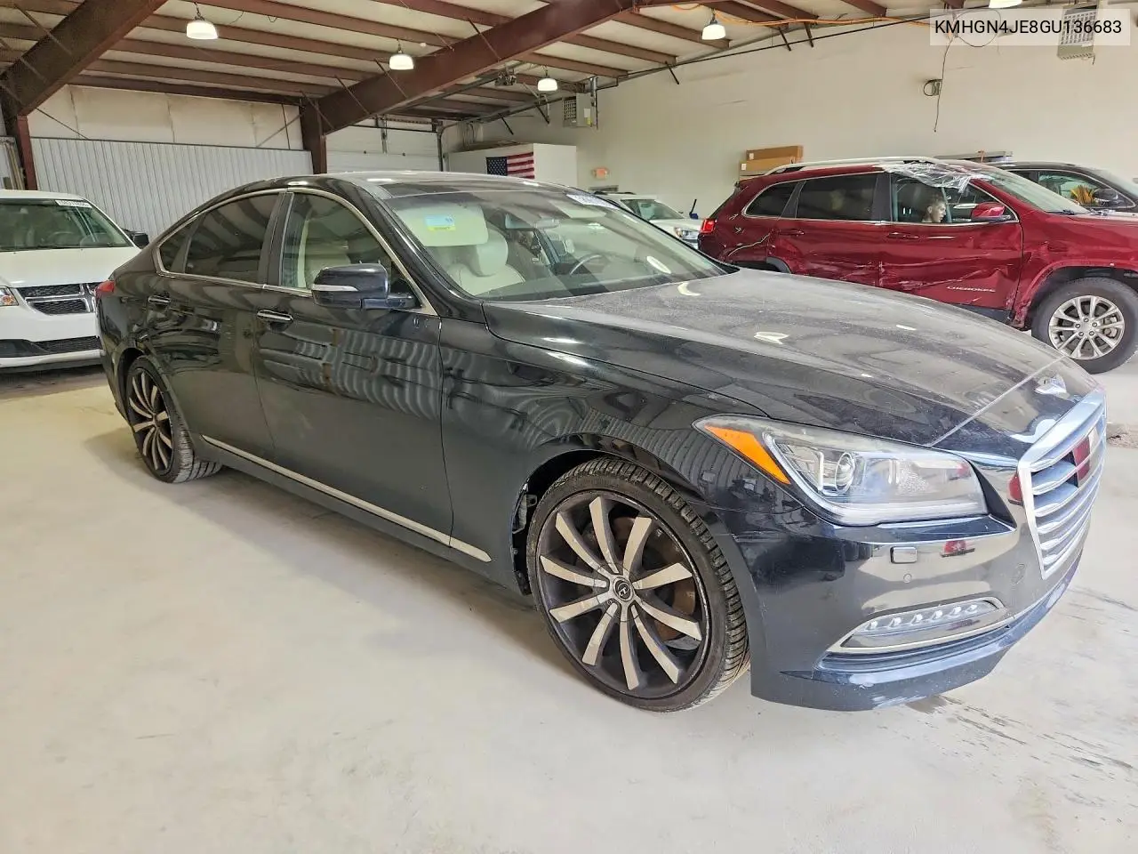 2016 Hyundai Genesis 3.8L VIN: KMHGN4JE8GU136683 Lot: 58961826