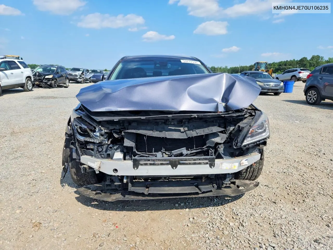 2016 Hyundai Genesis 3.8L VIN: KMHGN4JE7GU106235 Lot: 59272596