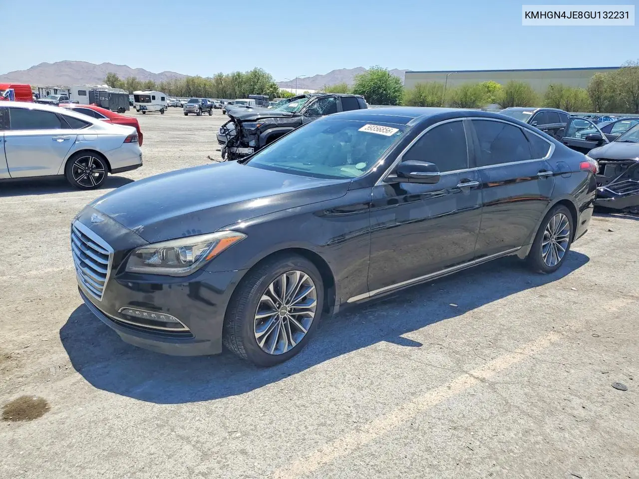 2016 Hyundai Genesis 3.8L VIN: KMHGN4JE8GU132231 Lot: 59356856