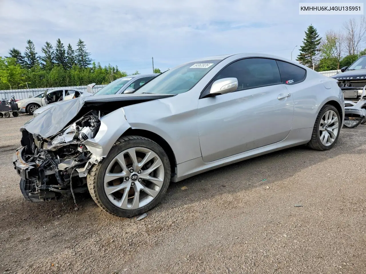 2016 Hyundai Genesis Coupe 3.8 R-Spec VIN: KMHHU6KJ4GU135951 Lot: 59362826