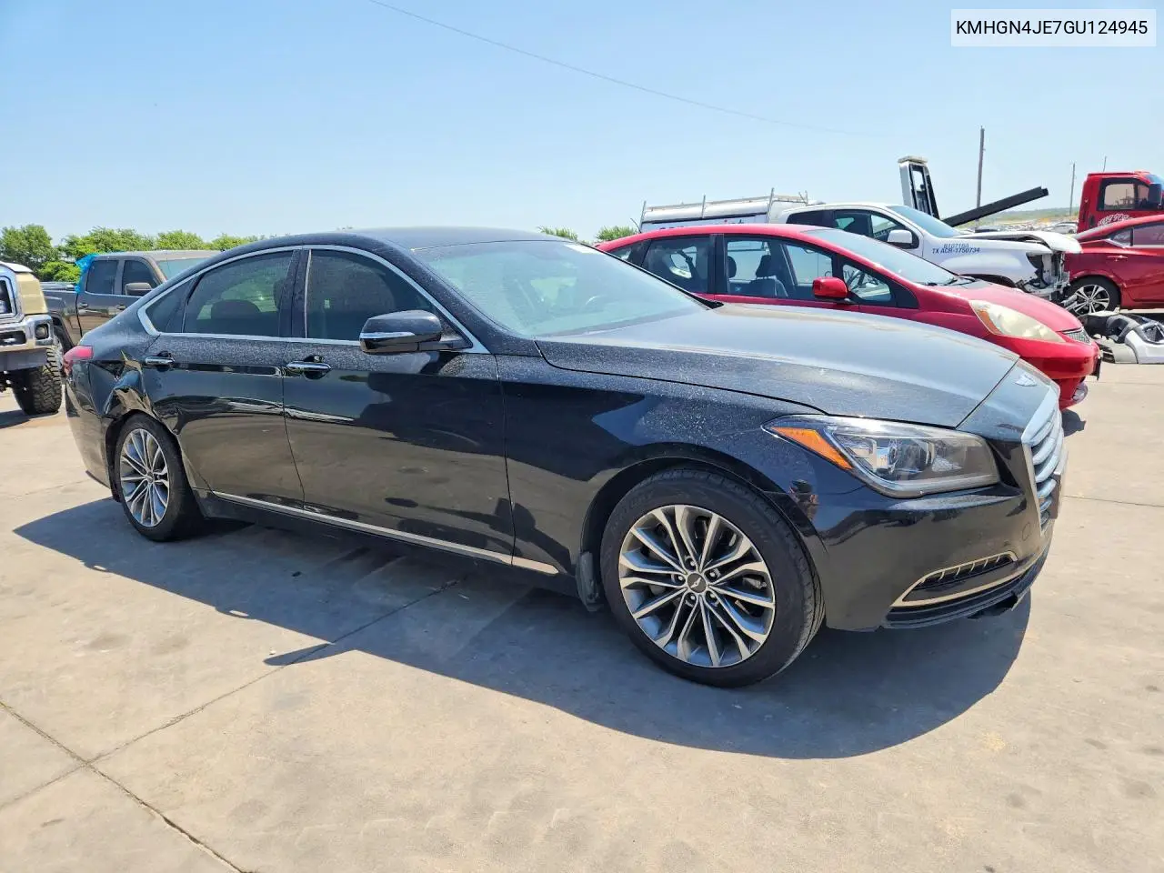 2016 Hyundai Genesis 3.8L VIN: KMHGN4JE7GU124945 Lot: 59589086