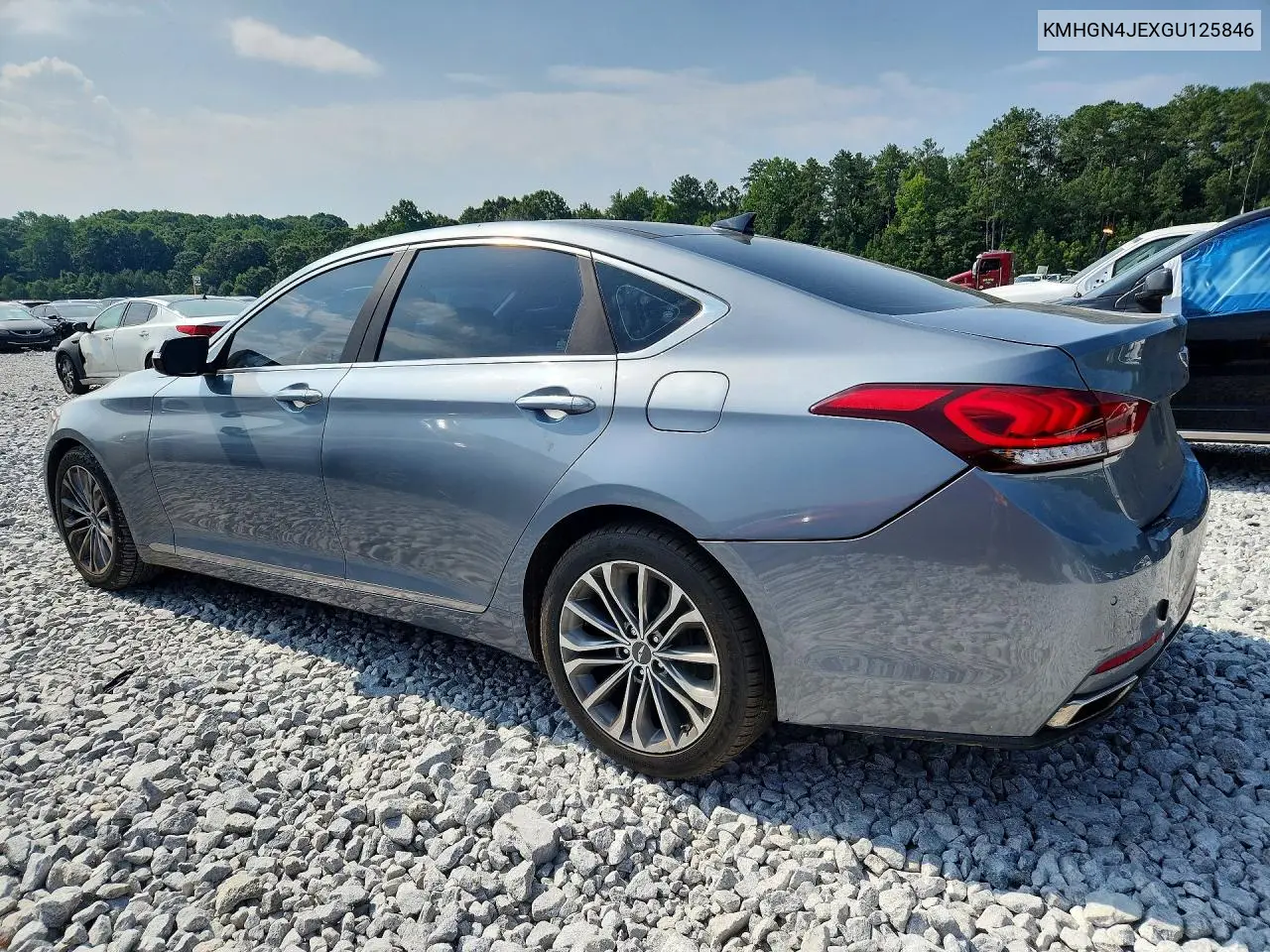 2016 Hyundai Genesis 3.8L VIN: KMHGN4JEXGU125846 Lot: 59710026