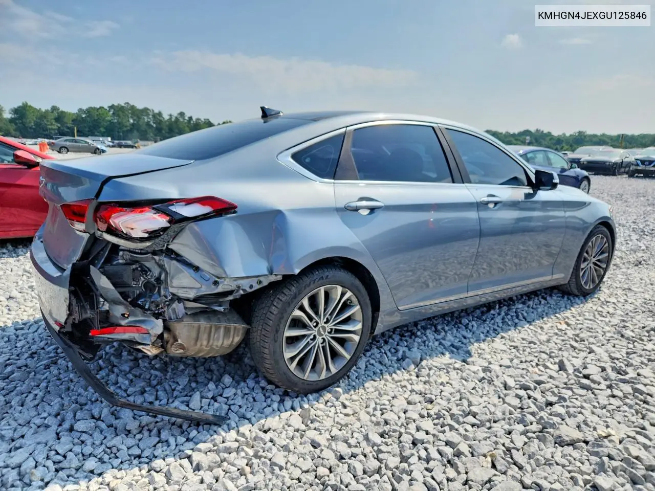 2016 Hyundai Genesis 3.8L VIN: KMHGN4JEXGU125846 Lot: 59710026