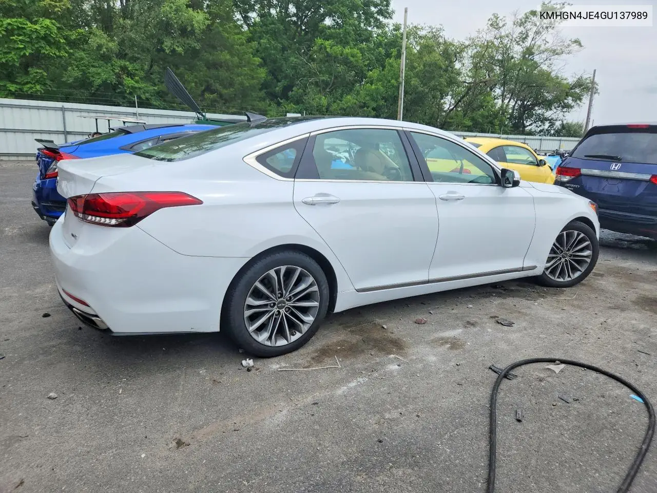 2016 Hyundai Genesis 3.8L VIN: KMHGN4JE4GU137989 Lot: 59954266
