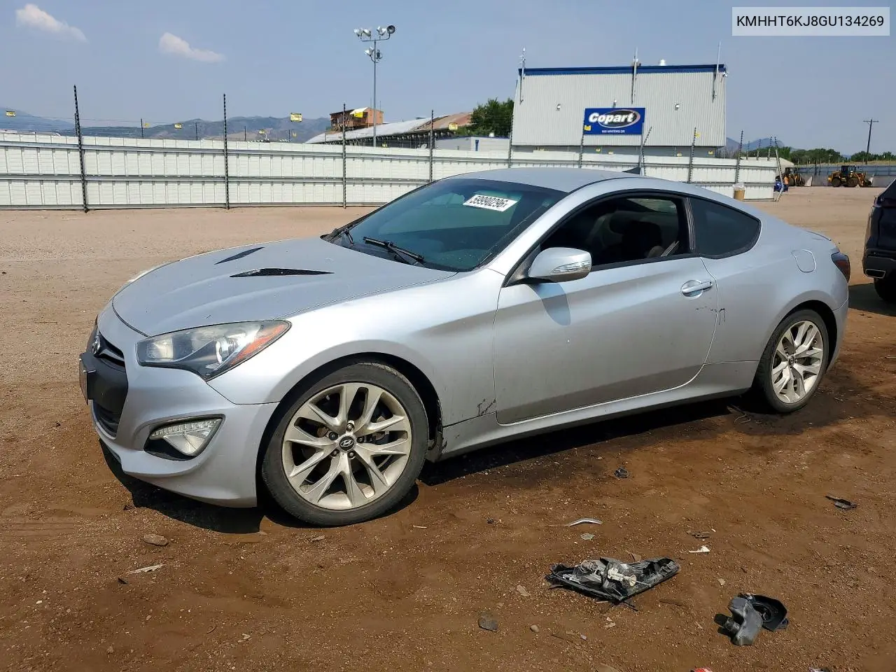 2016 Hyundai Genesis Coupe 3.8L VIN: KMHHT6KJ8GU134269 Lot: 59990296