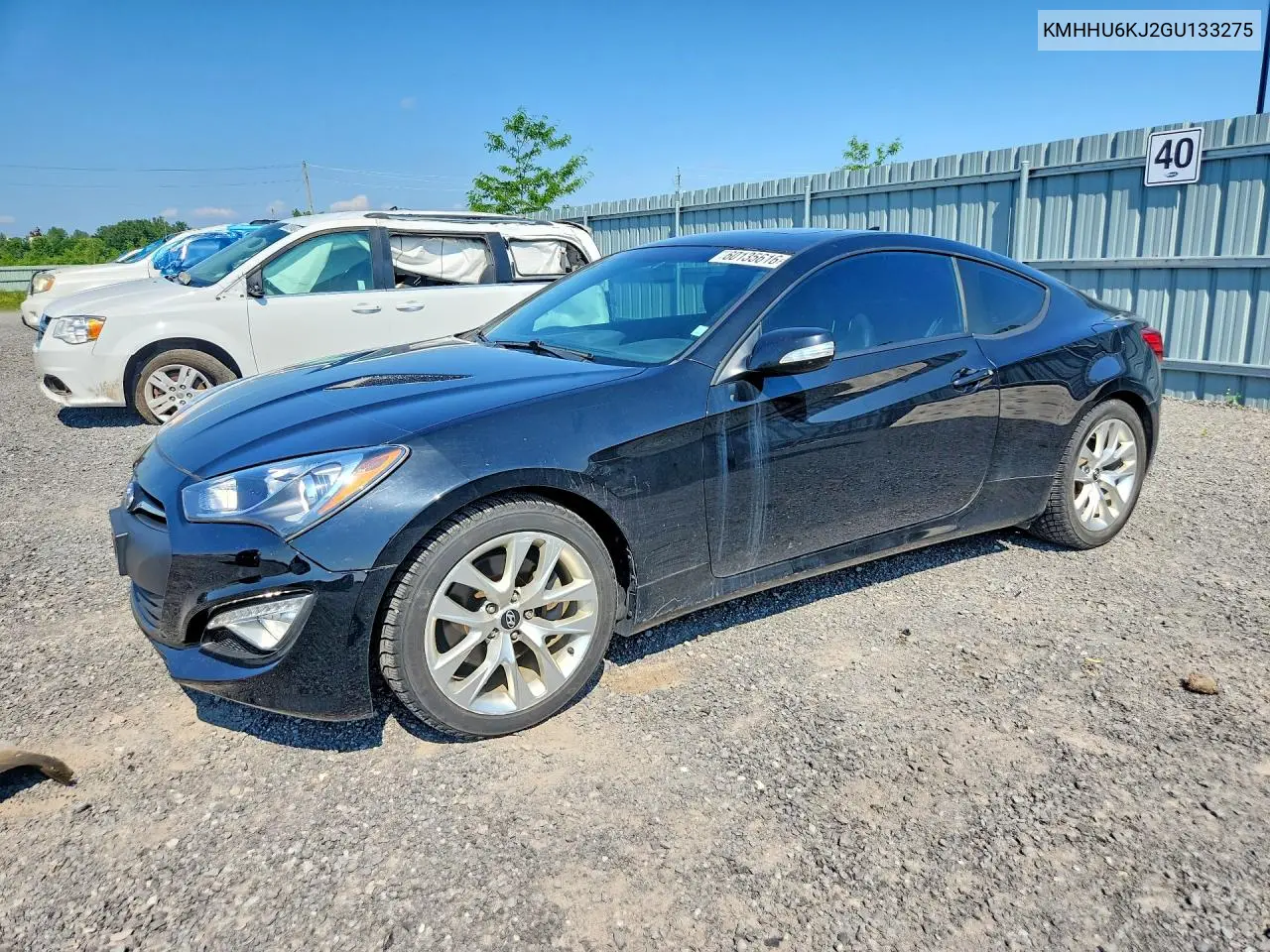 2016 Hyundai Genesis Coupe 3.8 R-Spec VIN: KMHHU6KJ2GU133275 Lot: 60135616