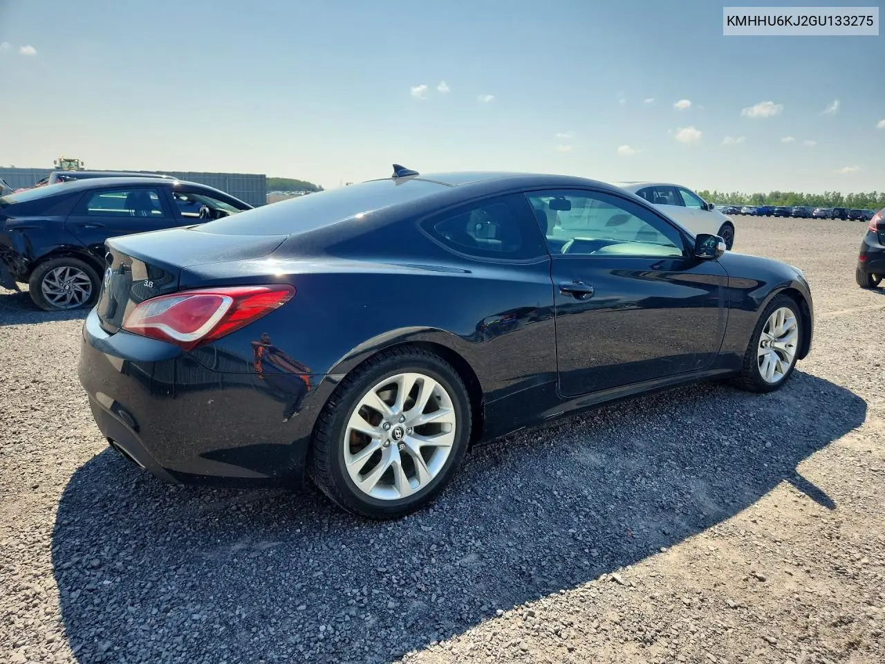 2016 Hyundai Genesis Coupe 3.8 R-Spec VIN: KMHHU6KJ2GU133275 Lot: 60135616