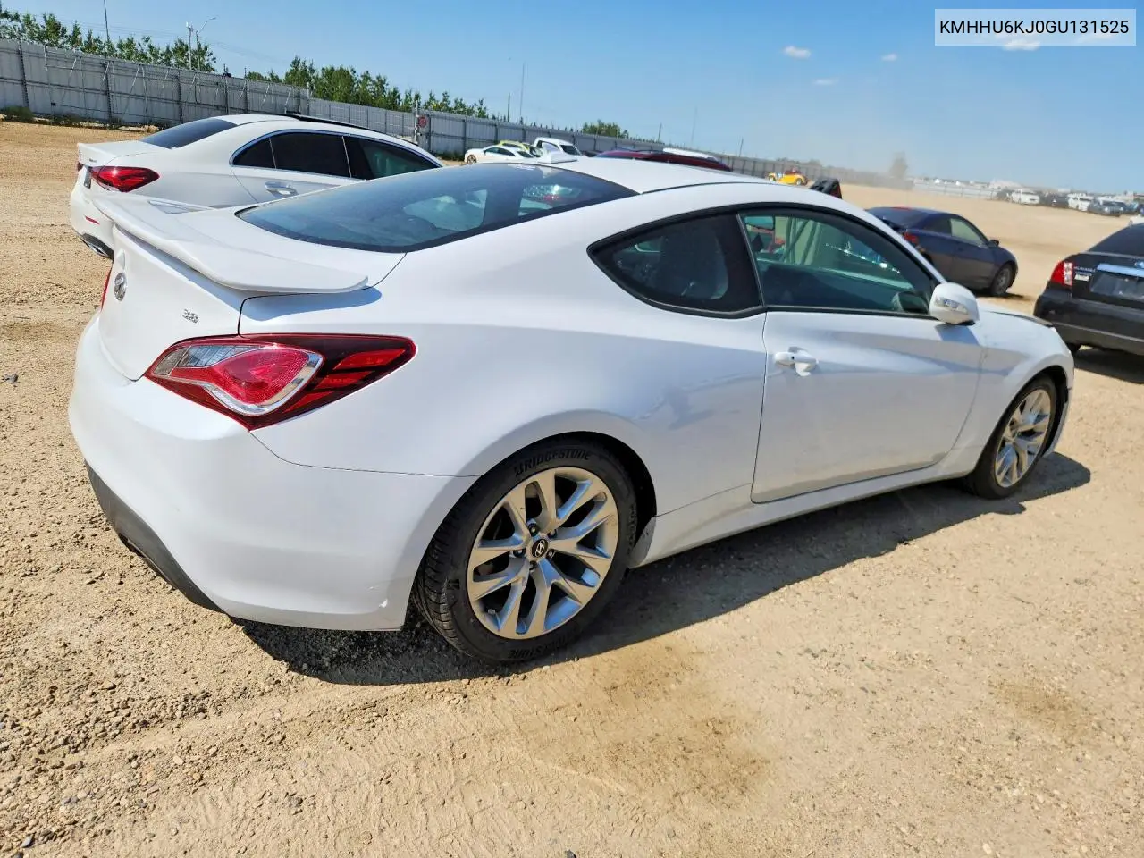 2016 Hyundai Genesis Coupe 3.8 R-Spec VIN: KMHHU6KJ0GU131525 Lot: 60140256