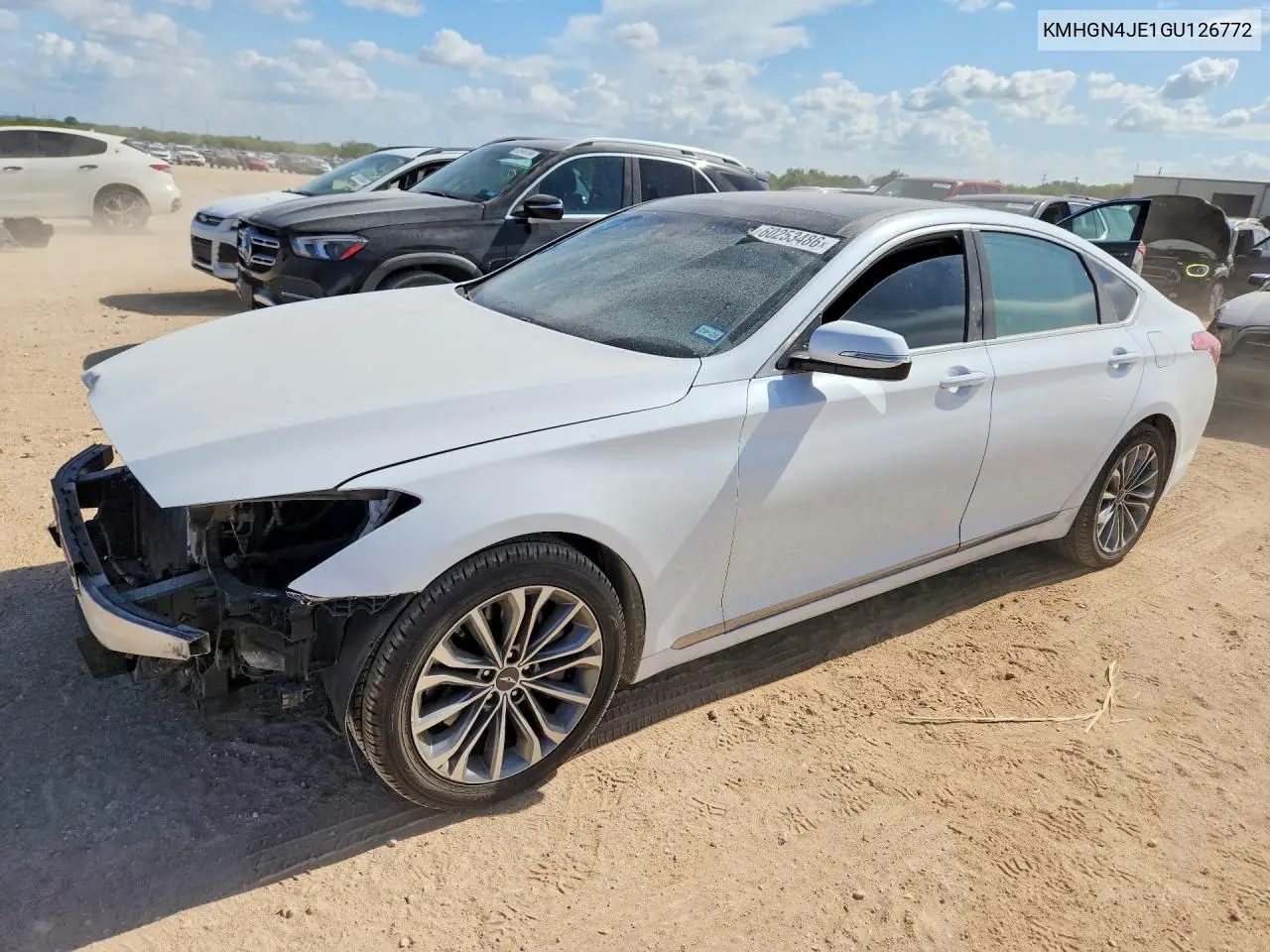 2016 Hyundai Genesis 3.8L VIN: KMHGN4JE1GU126772 Lot: 60253486