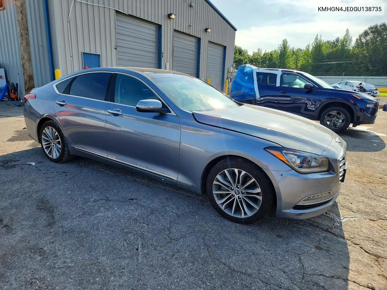2016 Hyundai Genesis 3.8L VIN: KMHGN4JE0GU138735 Lot: 60308596
