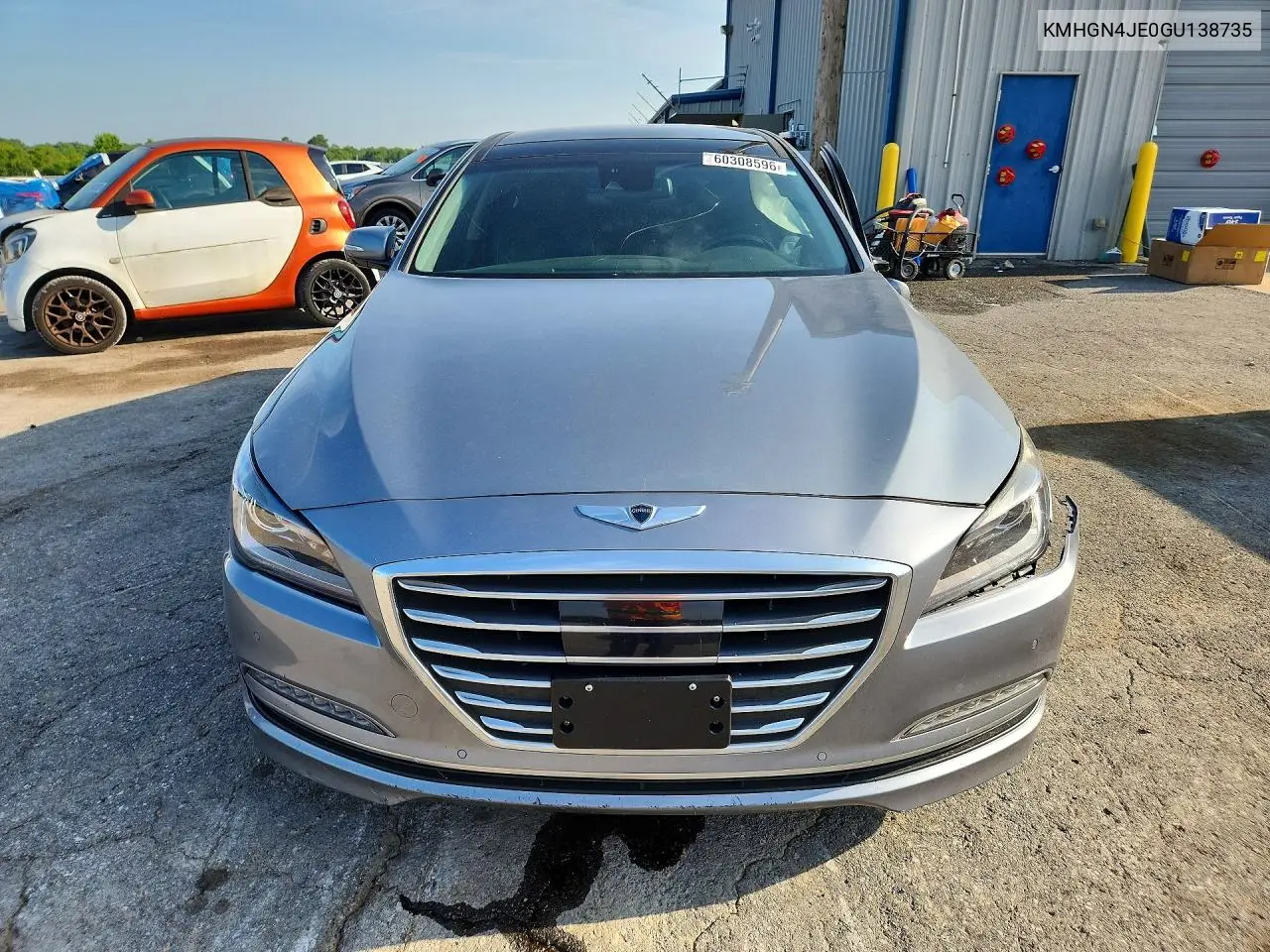 2016 Hyundai Genesis 3.8L VIN: KMHGN4JE0GU138735 Lot: 60308596