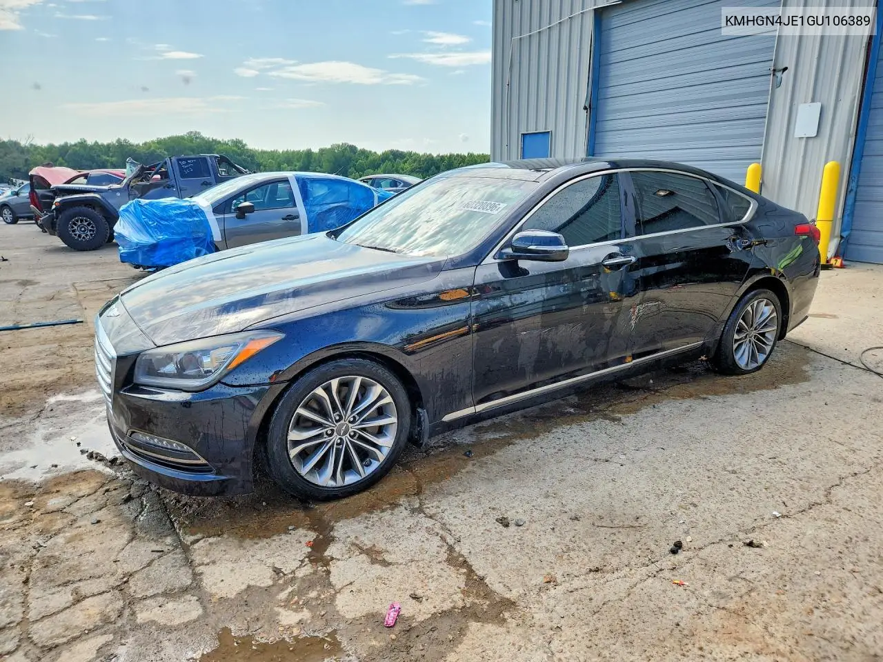 2016 Hyundai Genesis 3.8L VIN: KMHGN4JE1GU106389 Lot: 60320896
