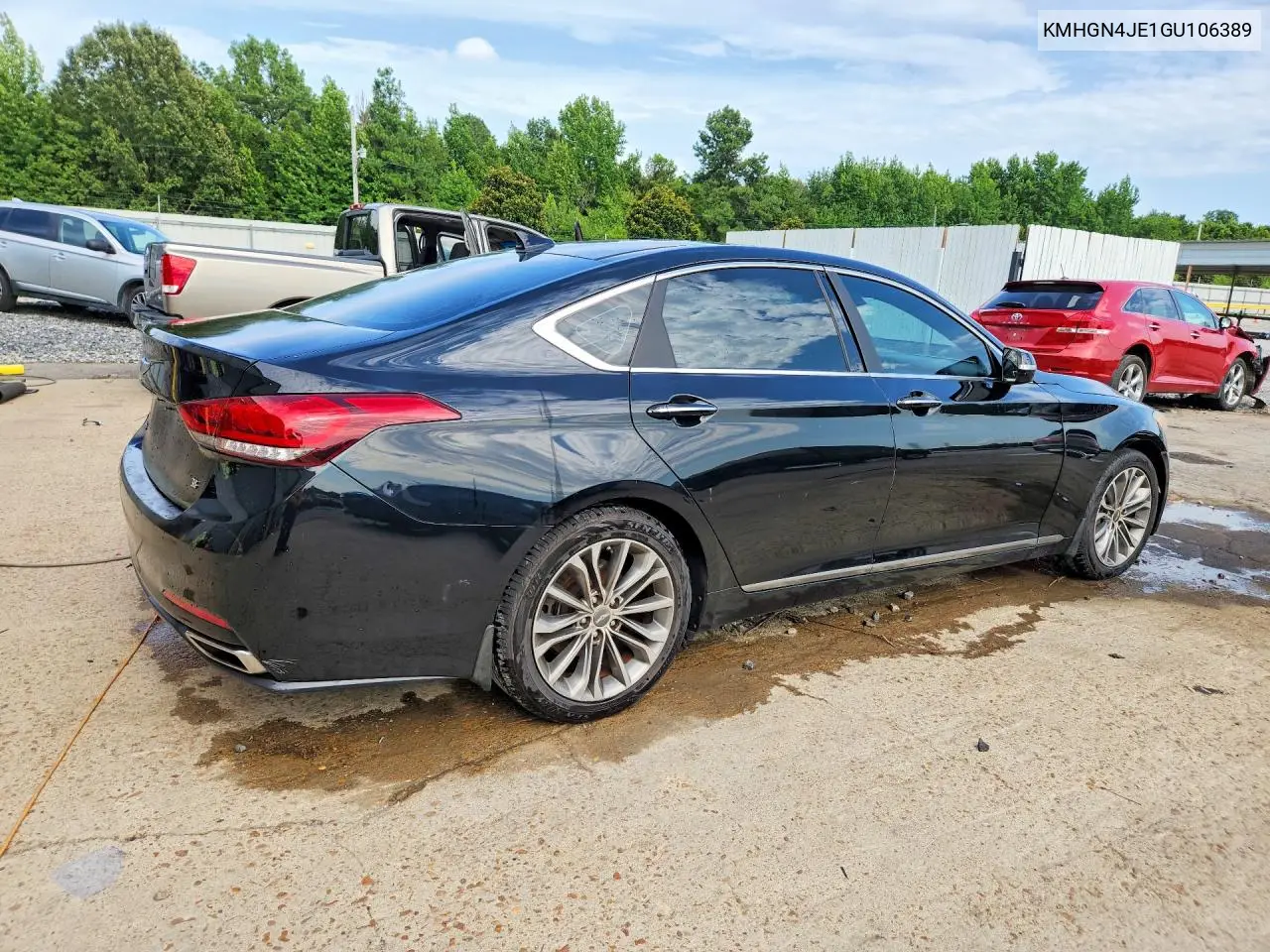 2016 Hyundai Genesis 3.8L VIN: KMHGN4JE1GU106389 Lot: 60320896