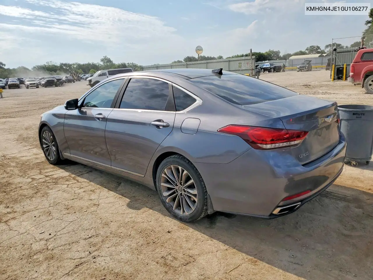 2016 Hyundai Genesis 3.8L VIN: KMHGN4JE1GU106277 Lot: 60323906