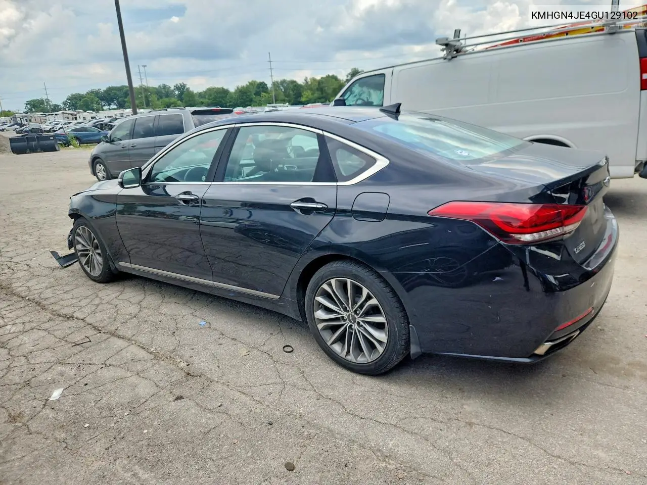 2016 Hyundai Genesis 3.8L VIN: KMHGN4JE4GU129102 Lot: 60508136