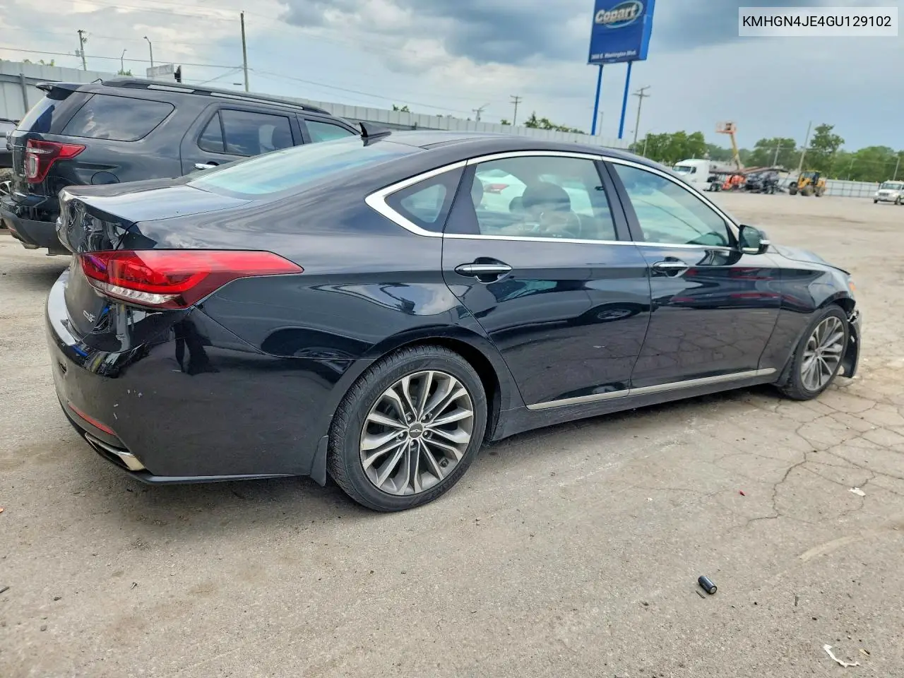 2016 Hyundai Genesis 3.8L VIN: KMHGN4JE4GU129102 Lot: 60508136