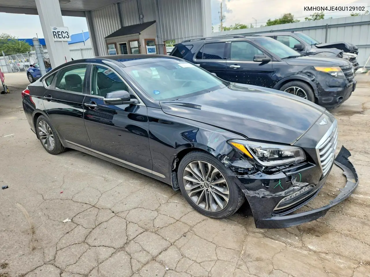 2016 Hyundai Genesis 3.8L VIN: KMHGN4JE4GU129102 Lot: 60508136