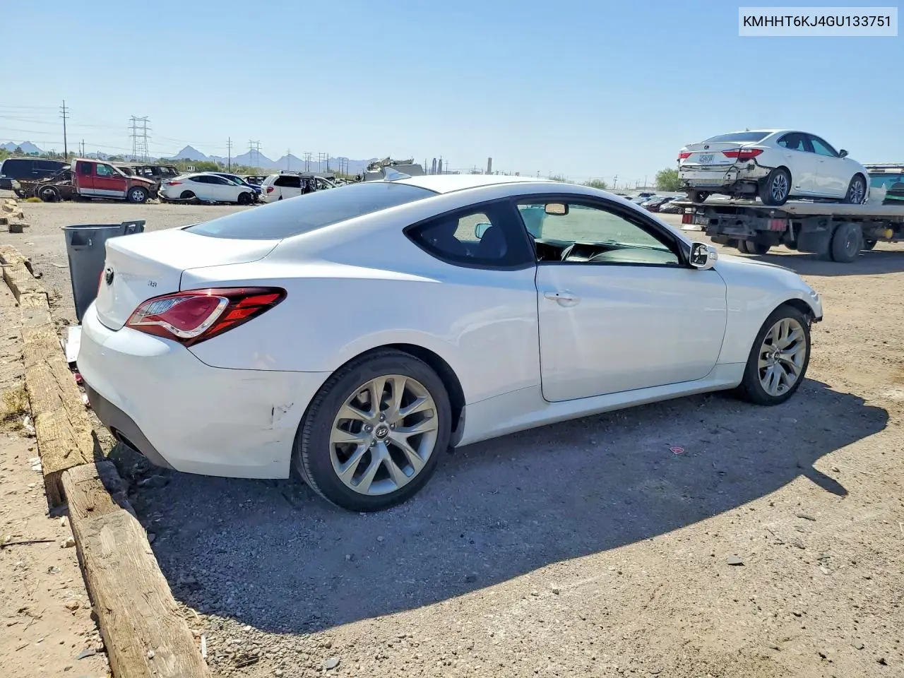 2016 Hyundai Genesis Coupe 3.8L VIN: KMHHT6KJ4GU133751 Lot: 60810136