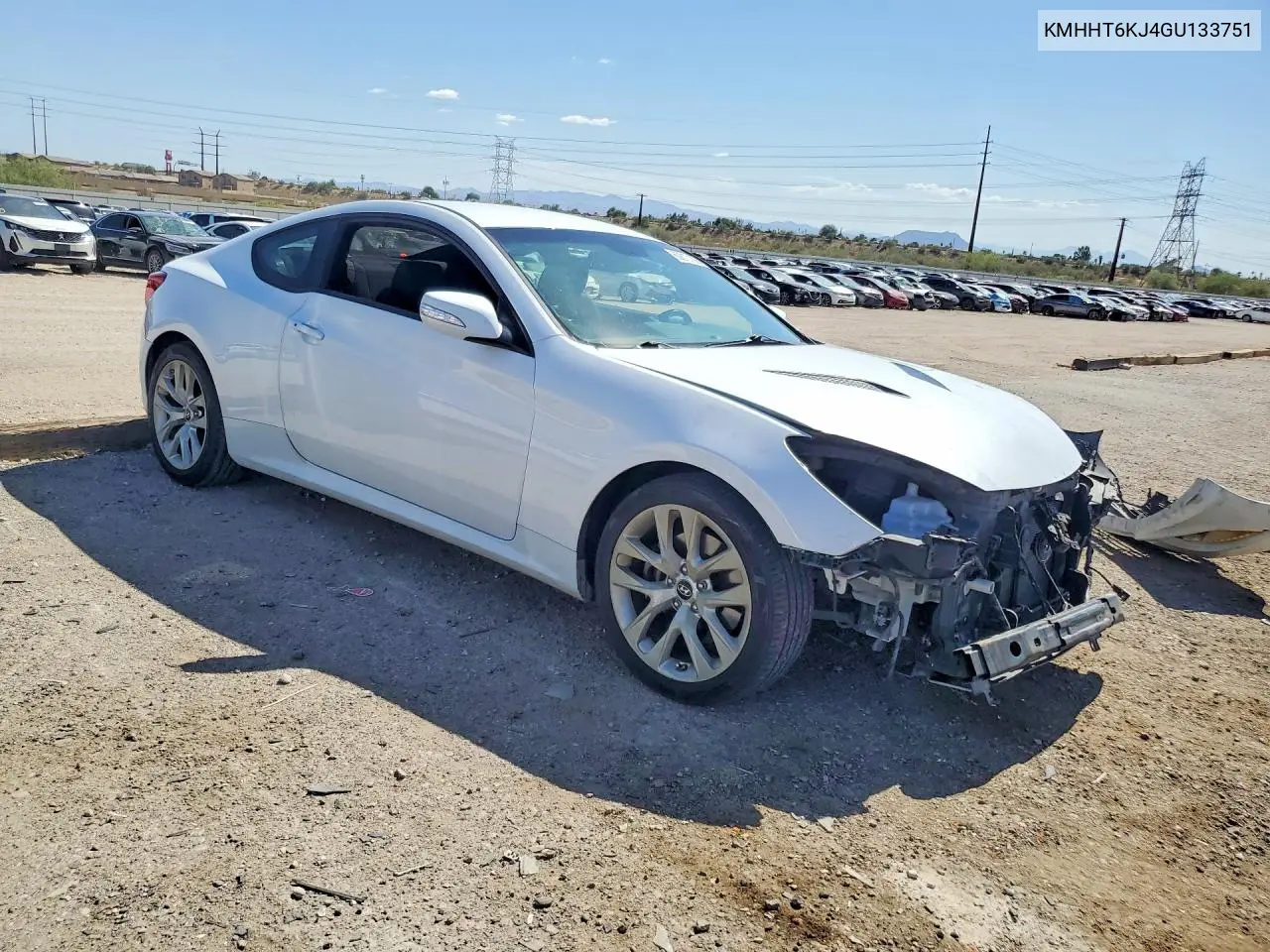 2016 Hyundai Genesis Coupe 3.8L VIN: KMHHT6KJ4GU133751 Lot: 60810136