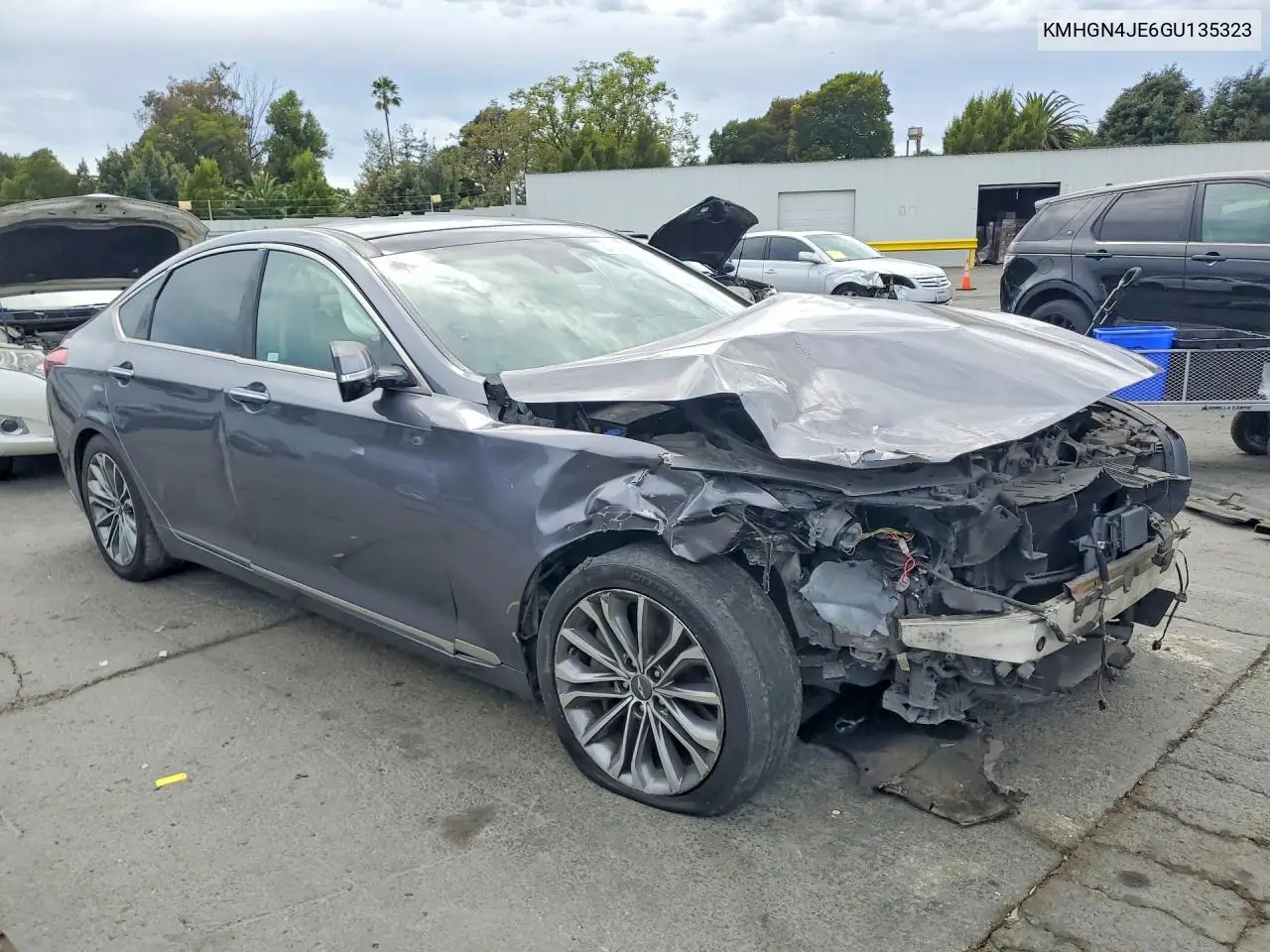2016 Hyundai Genesis 3.8L VIN: KMHGN4JE6GU135323 Lot: 61029076