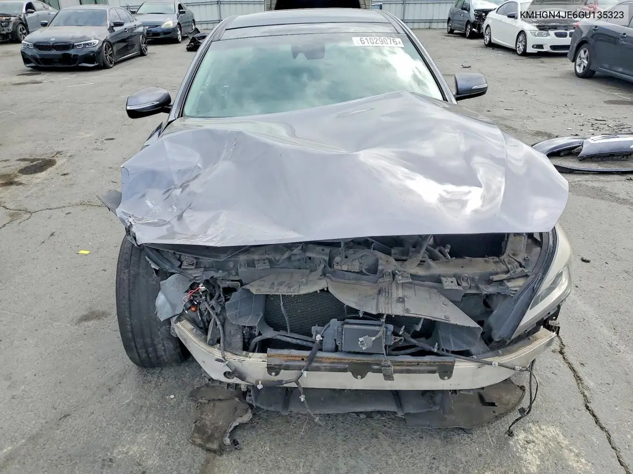 2016 Hyundai Genesis 3.8L VIN: KMHGN4JE6GU135323 Lot: 61029076