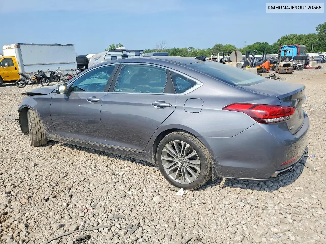 2016 Hyundai Genesis 3.8L VIN: KMHGN4JE9GU120556 Lot: 61039416