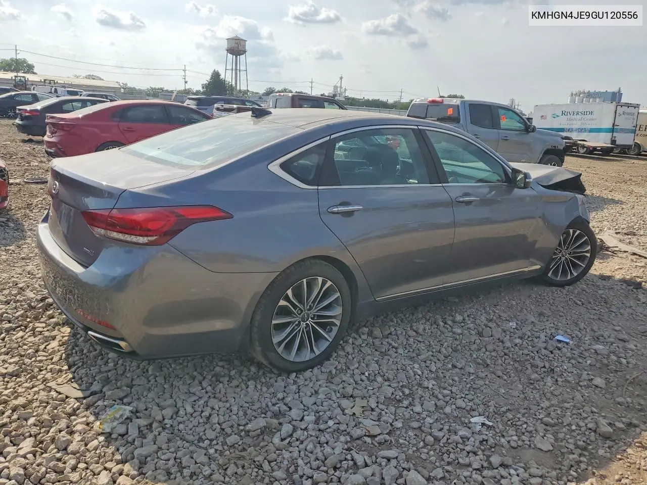 2016 Hyundai Genesis 3.8L VIN: KMHGN4JE9GU120556 Lot: 61039416