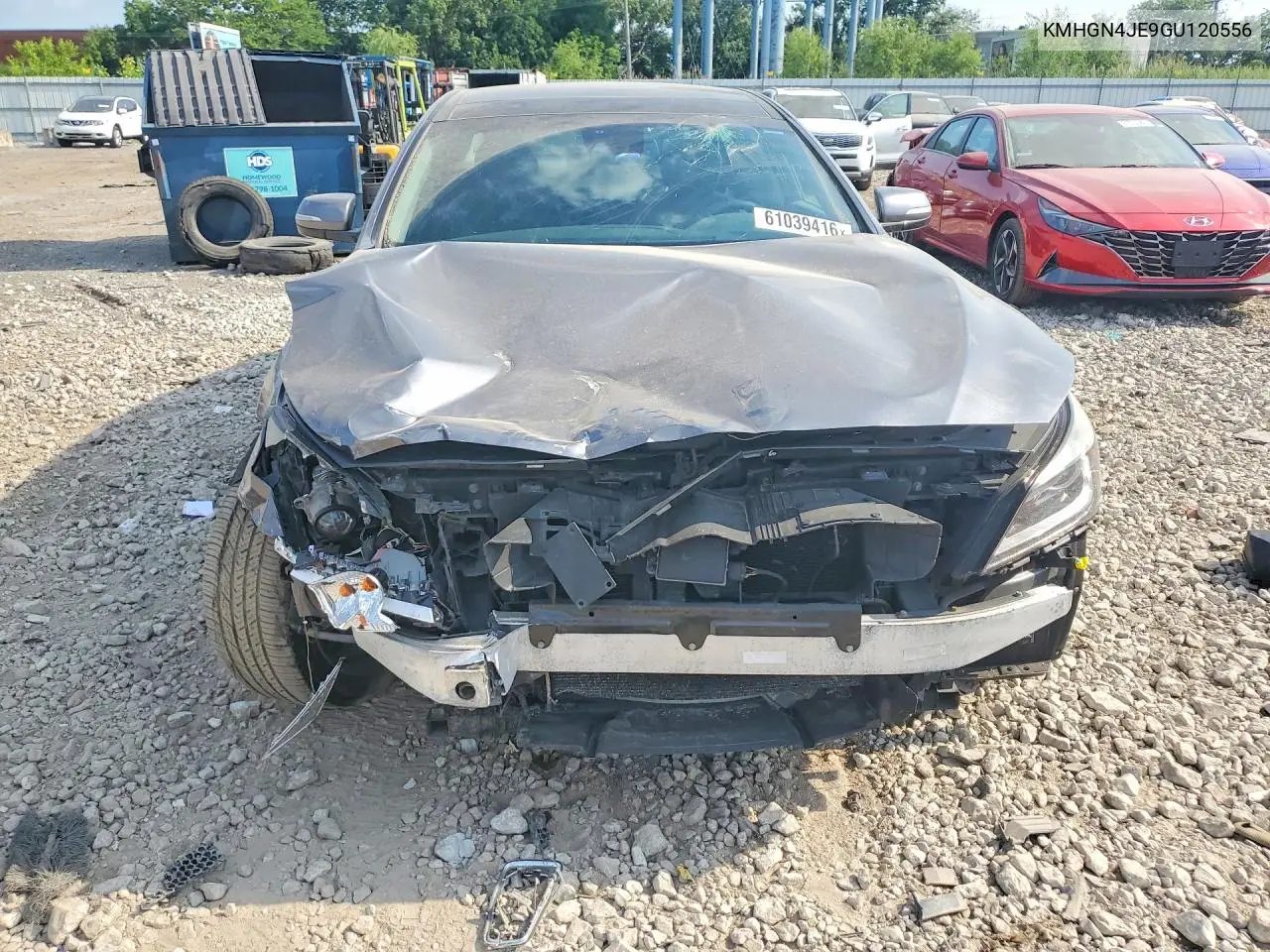 2016 Hyundai Genesis 3.8L VIN: KMHGN4JE9GU120556 Lot: 61039416