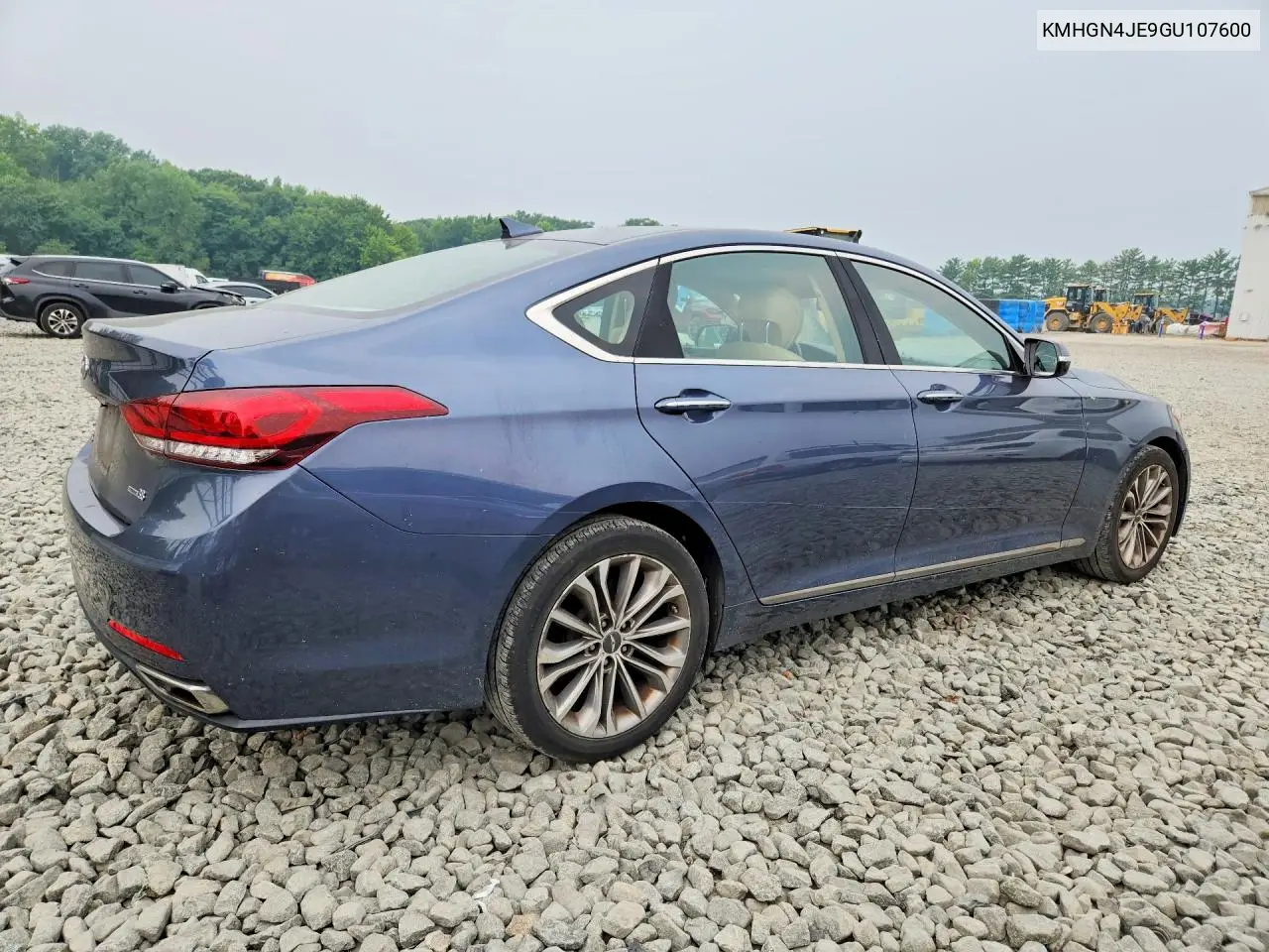 2016 Hyundai Genesis 3.8L VIN: KMHGN4JE9GU107600 Lot: 61070636