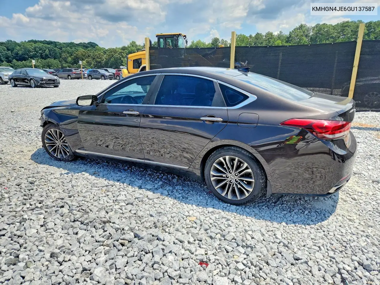 2016 Hyundai Genesis 3.8L VIN: KMHGN4JE6GU137587 Lot: 61296036