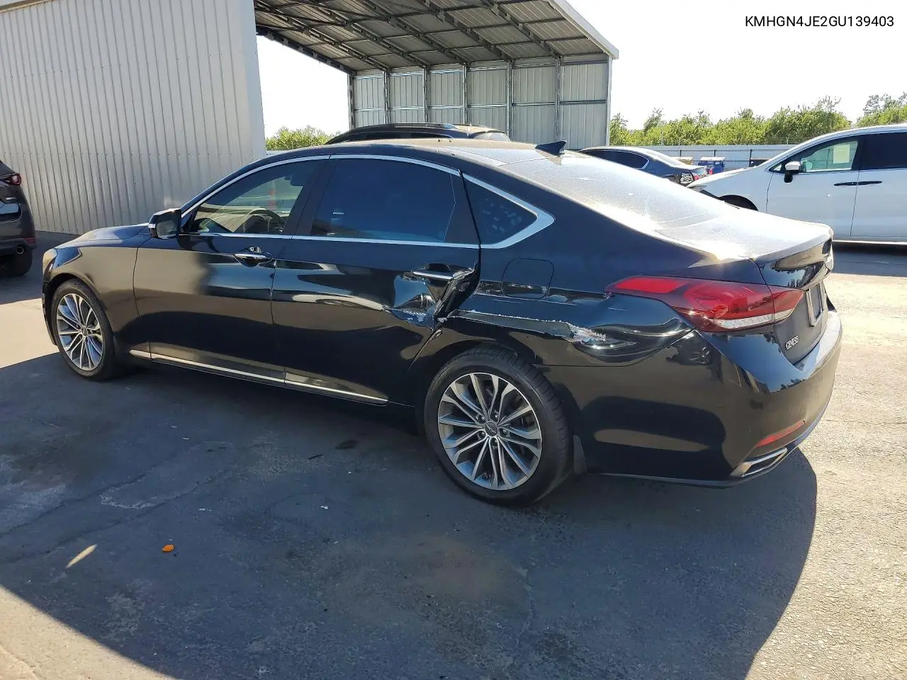 2016 Hyundai Genesis 3.8L VIN: KMHGN4JE2GU139403 Lot: 61435406