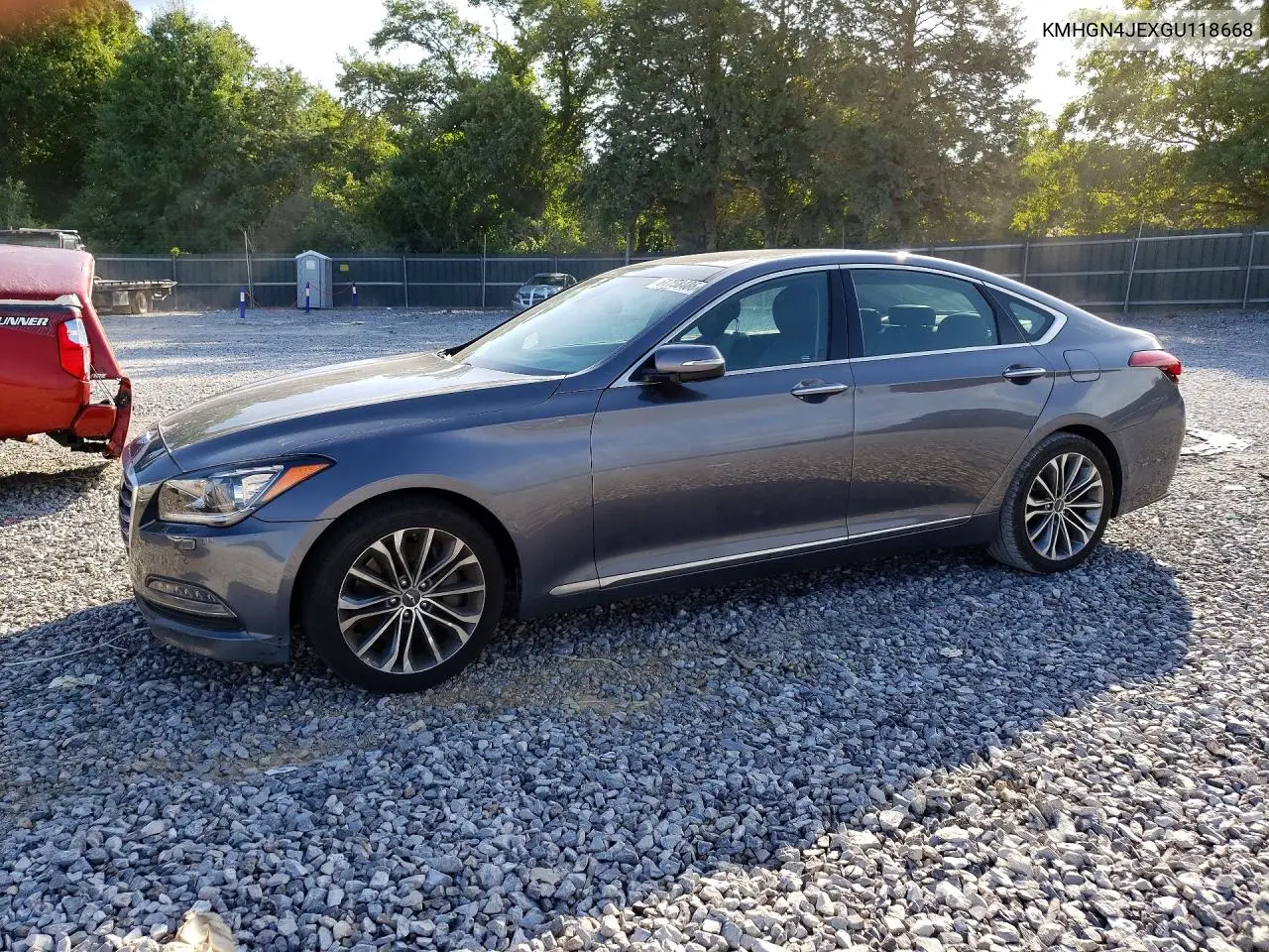 2016 Hyundai Genesis 3.8L VIN: KMHGN4JEXGU118668 Lot: 61758486