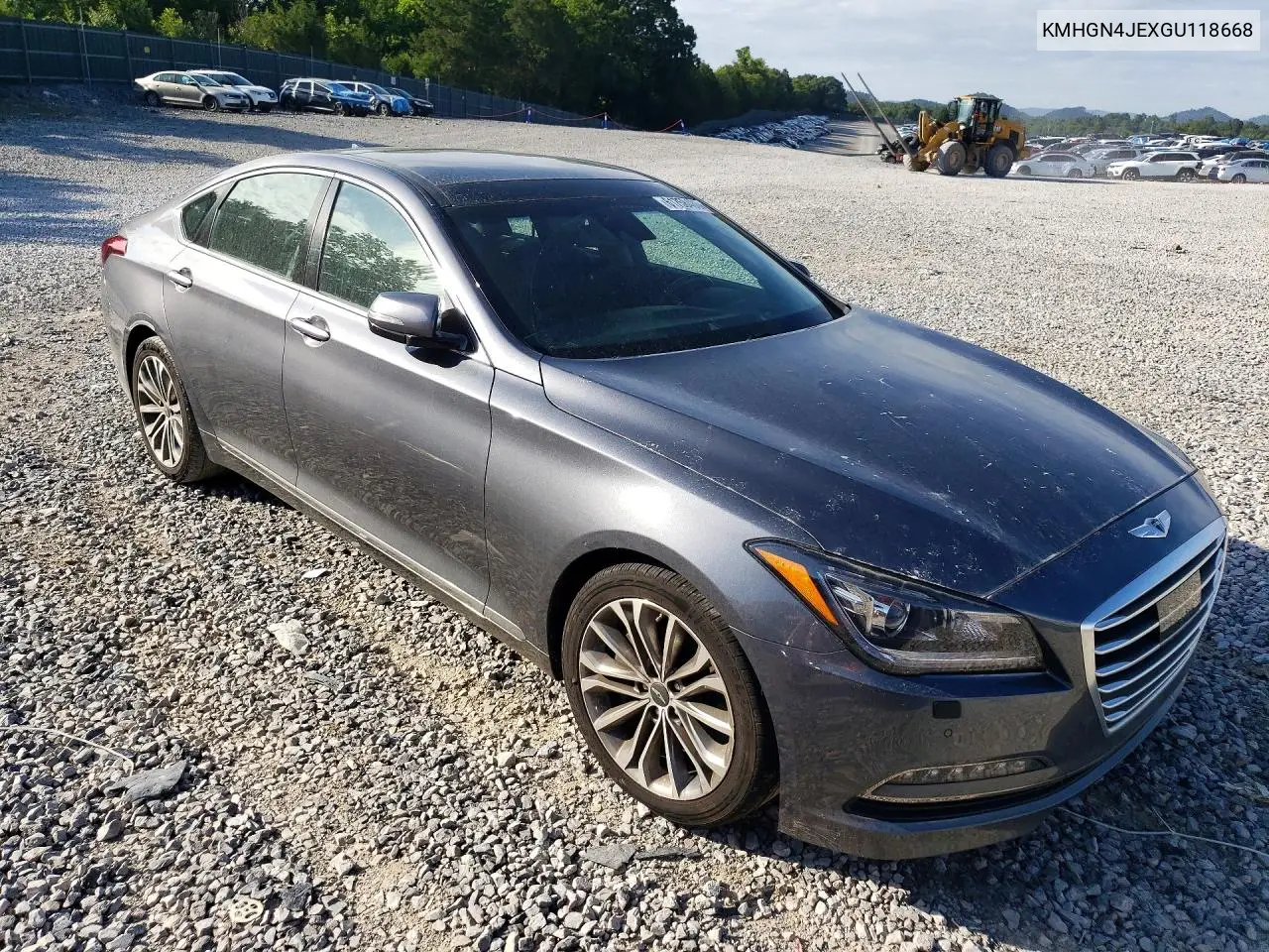 2016 Hyundai Genesis 3.8L VIN: KMHGN4JEXGU118668 Lot: 61758486