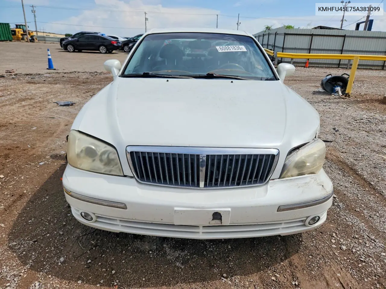 2005 Hyundai Xg 350 VIN: KMHFU45E75A383099 Lot: 60881836