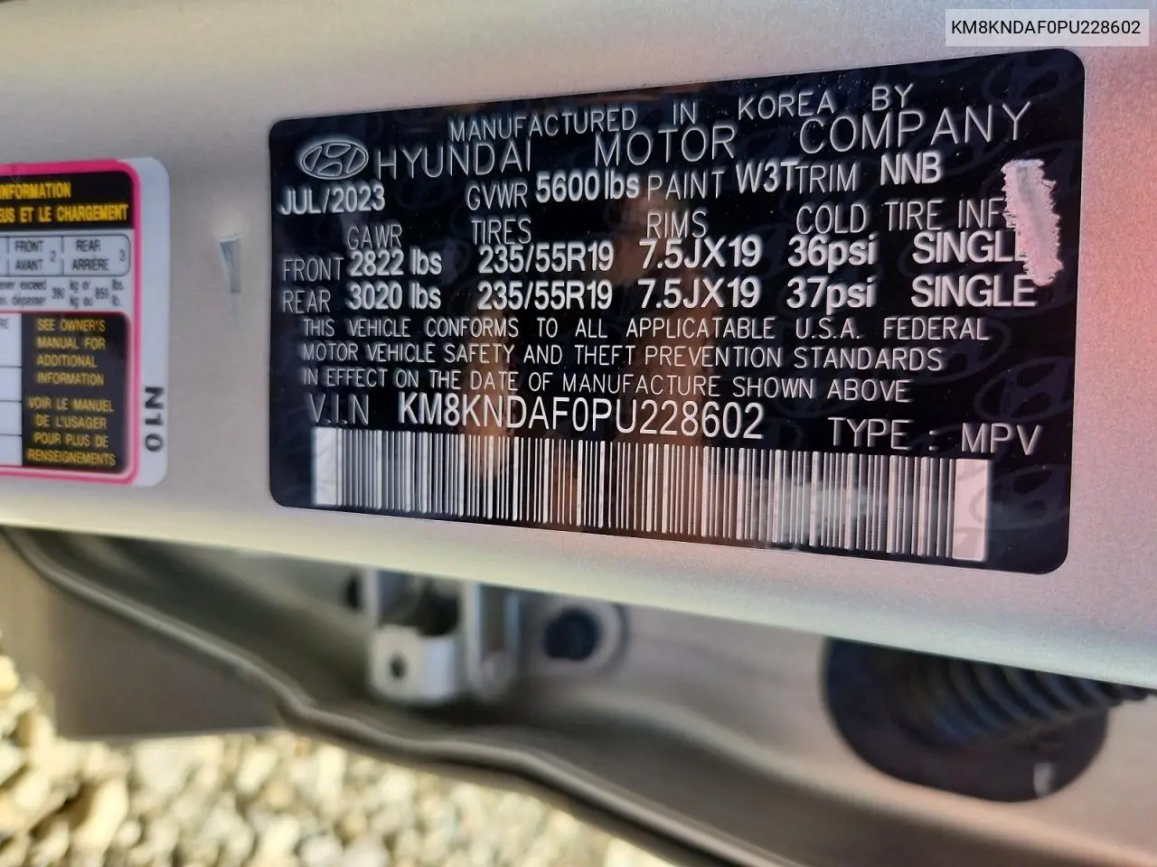 2023 Hyundai Ioniq 5 Sel VIN: KM8KNDAF0PU228602 Lot: 79296605