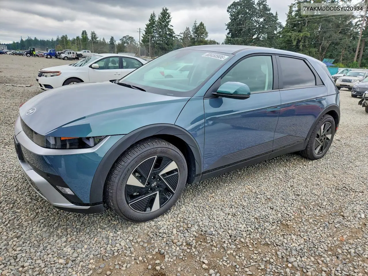 2025 Hyundai Ioniq 5 Se VIN: 7YAKMDDC0SY020934 Lot: 60450906