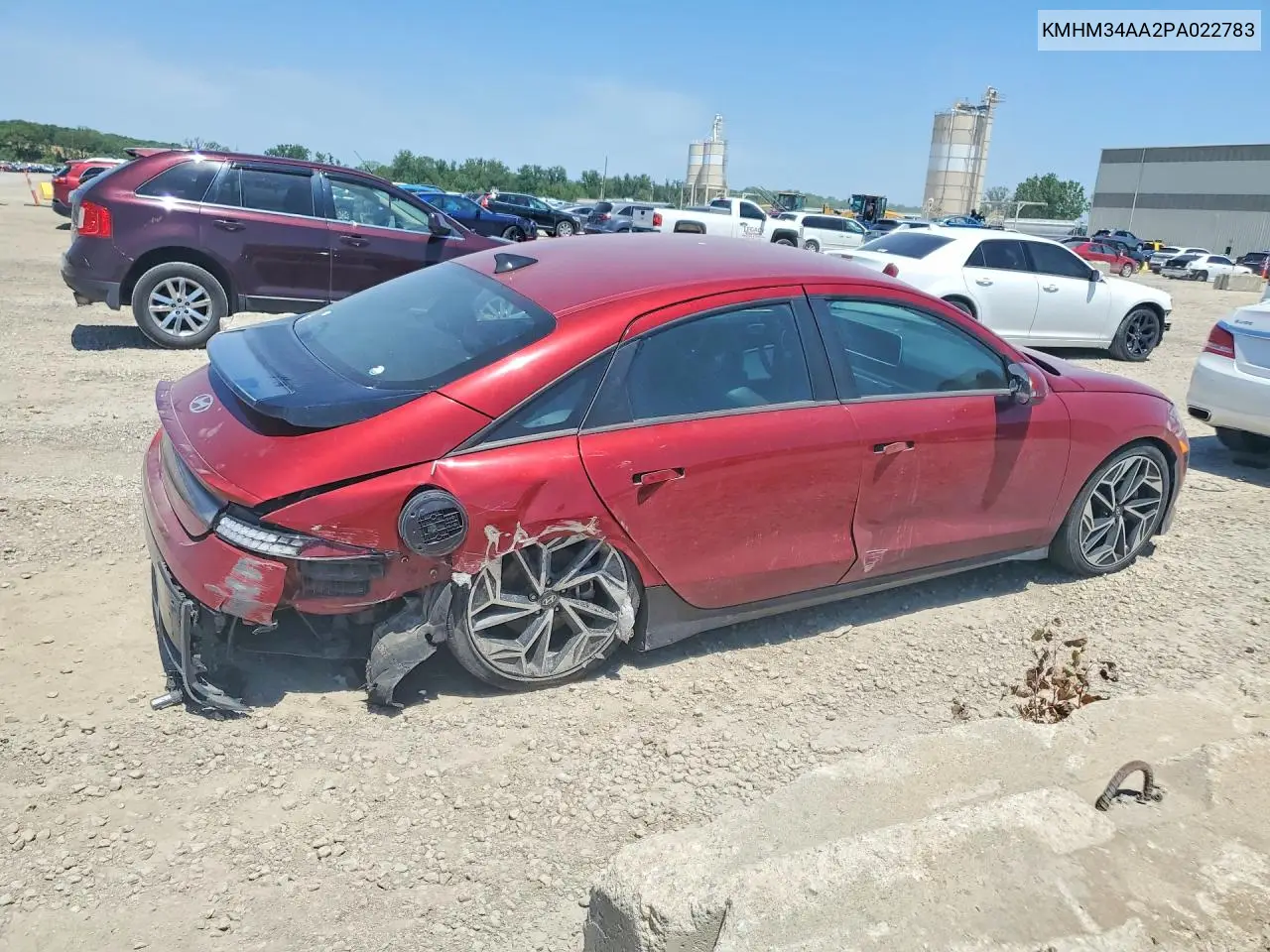 2023 Hyundai Ioniq 6 VIN: KMHM34AA2PA022783 Lot: 52982706
