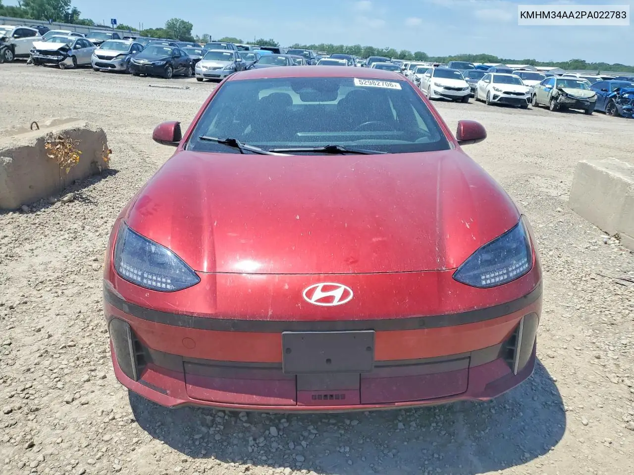 2023 Hyundai Ioniq 6 VIN: KMHM34AA2PA022783 Lot: 52982706