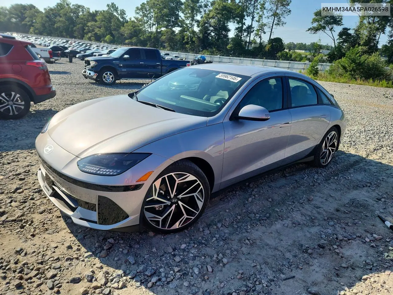 2023 Hyundai Ioniq 6 Sel VIN: KMHM34AA5PA026598 Lot: 59962146