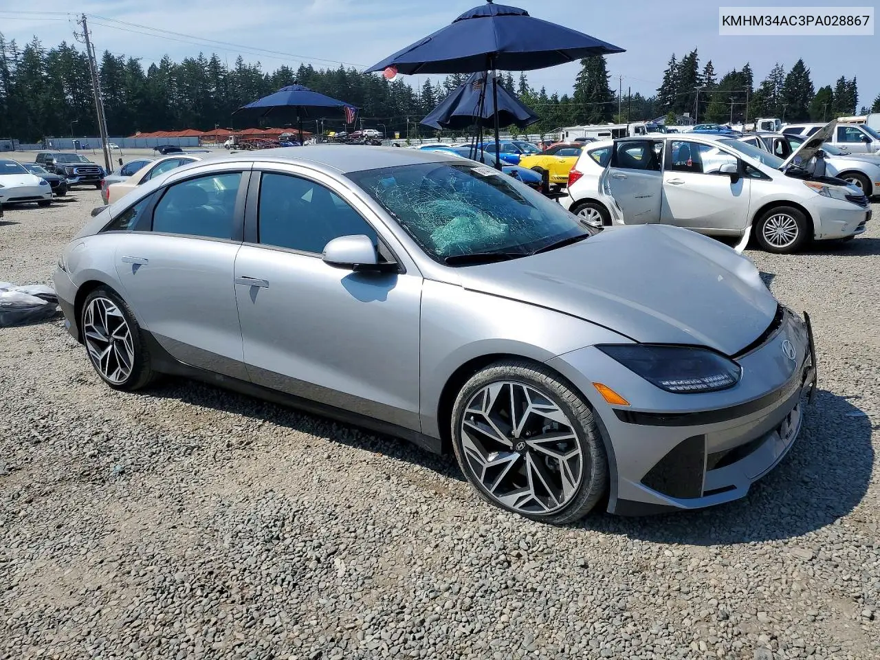 2023 Hyundai Ioniq 6 Sel VIN: KMHM34AC3PA028867 Lot: 61144256
