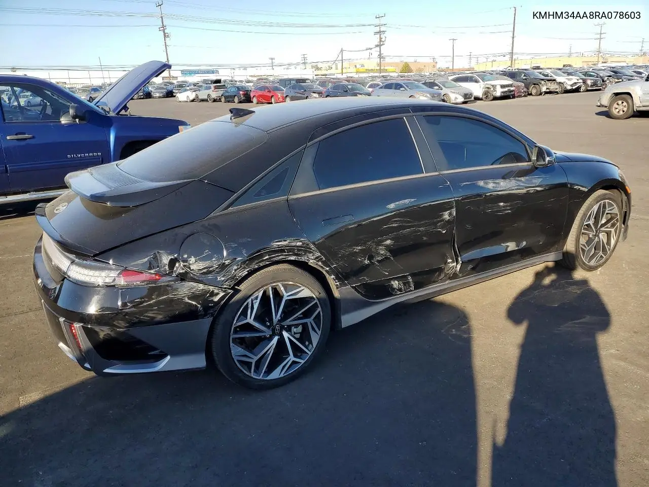 2024 Hyundai Ioniq 6 Sel VIN: KMHM34AA8RA078603 Lot: 41841716