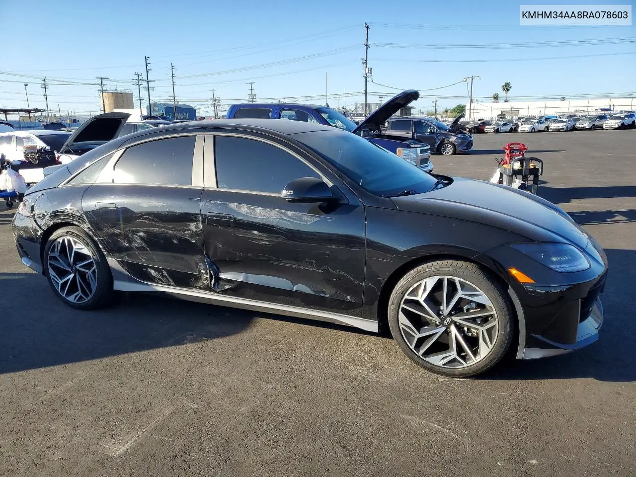 2024 Hyundai Ioniq 6 Sel VIN: KMHM34AA8RA078603 Lot: 41841716