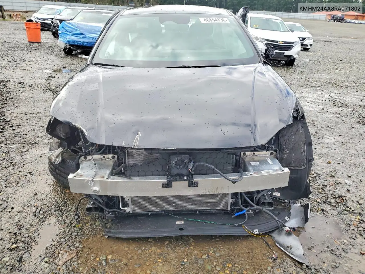 2024 Hyundai Ioniq 6 Se VIN: KMHM24AA8RA071802 Lot: 46864336