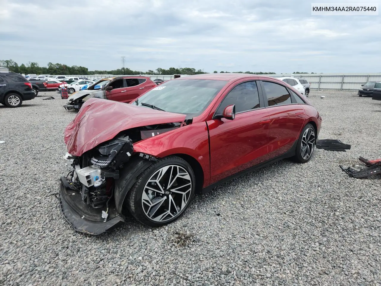 2024 Hyundai Ioniq 6 Sel VIN: KMHM34AA2RA075440 Lot: 55754576