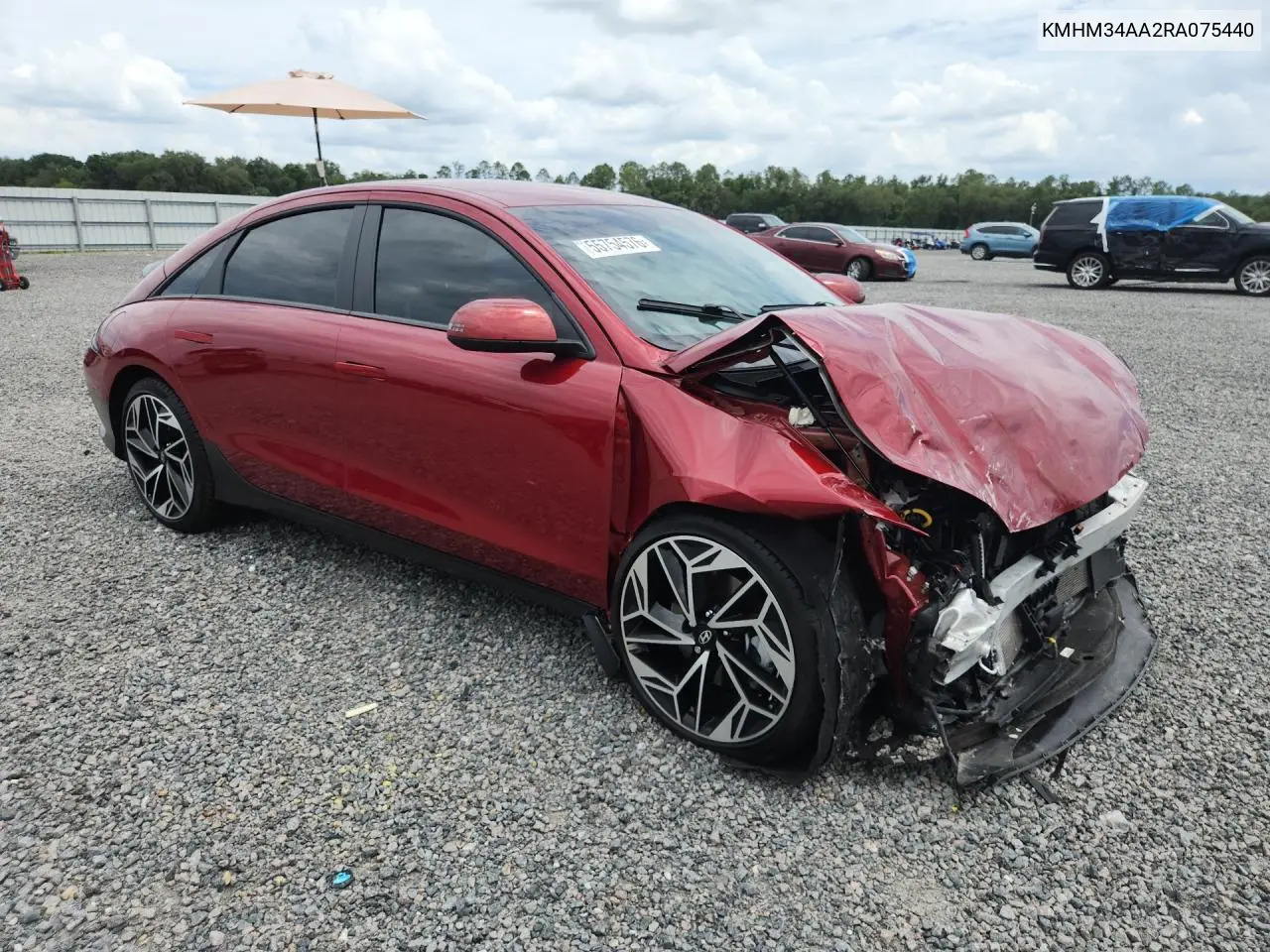 2024 Hyundai Ioniq 6 Sel VIN: KMHM34AA2RA075440 Lot: 55754576