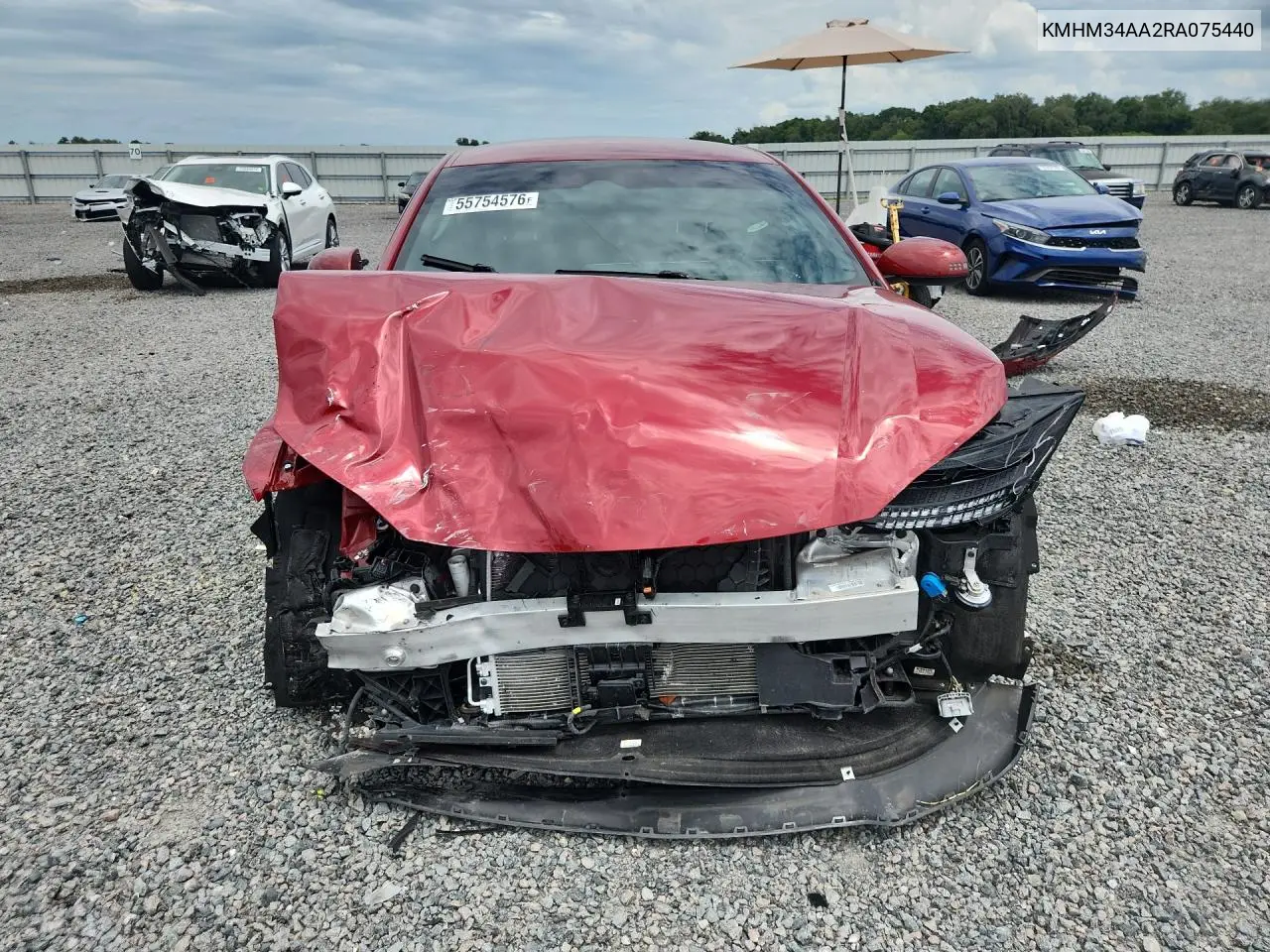 2024 Hyundai Ioniq 6 Sel VIN: KMHM34AA2RA075440 Lot: 55754576